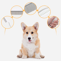 Pet Grooming Comb Stain Removal Tooth Brush for Dogs 