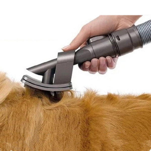Pet Grooming Brush Vacuum Tool for Dogs & Cats Hair Removal